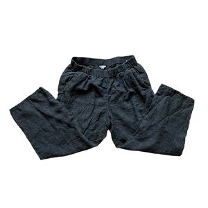 Eileen Fisher Women’s 100% Organic Linen Pants Lightweight Loose Baggy XS Gray